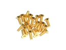 20x M2,5x8 DIN7991 goldene Senkkopfschraube Stahl 12,9 Titan Nitrid beschichtet