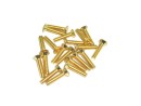 20x M2x12 DIN7991 goldene Senkkopfschraube Stahl 12,9 Titan Nitrid beschichtet