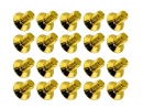 20x M3x5 DIN7991 goldene Senkkopfschraube Stahl 12,9 Titan Nitrid beschichtet