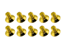 20x M3x5 DIN7991 goldene Senkkopfschraube Stahl 12,9 Titan Nitrid beschichtet