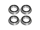 Flanschlager MF106 2RS 6x10x3 mm Miniatur Rillenkugellager mit Flansch