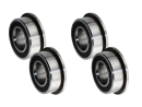 Flanschlager MF105 2RS 5x10x4 mm Miniatur Rillenkugellager mit Flansch