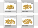 80x Linsenkopfschrauben M4x8 M4x10 M4x12 M4x14 ISO7380 12,9 TIN gold