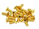 Senkkopfschrauben Set M4 x 6-14mm TiN gold - 100 Stück - rcbay