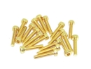 Zylinderkopfschrauben Set M3 x 14-20mm TiN gold - 80...