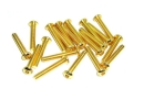 Linsenkopfschrauben Set M3 x 14-20mm TiN gold - 80 Stück - rcbay