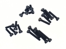 50x M2,5x12 DIN912 Zylinderkopfschraube Stahl 10,9 schwarz brüniert Gewindeschrauben